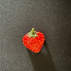 Vintage Red Strawberry Brooch
